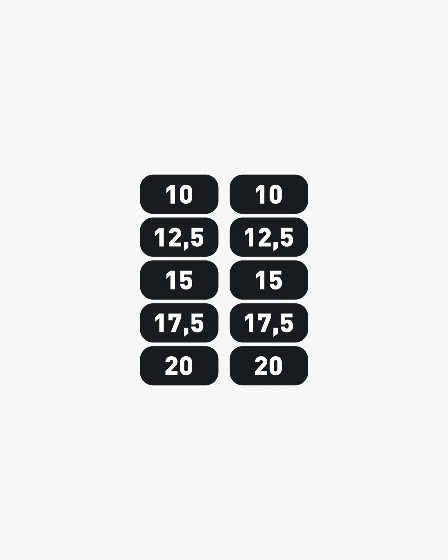 Stickers Dumbbell Rack 2 x 10-20kg