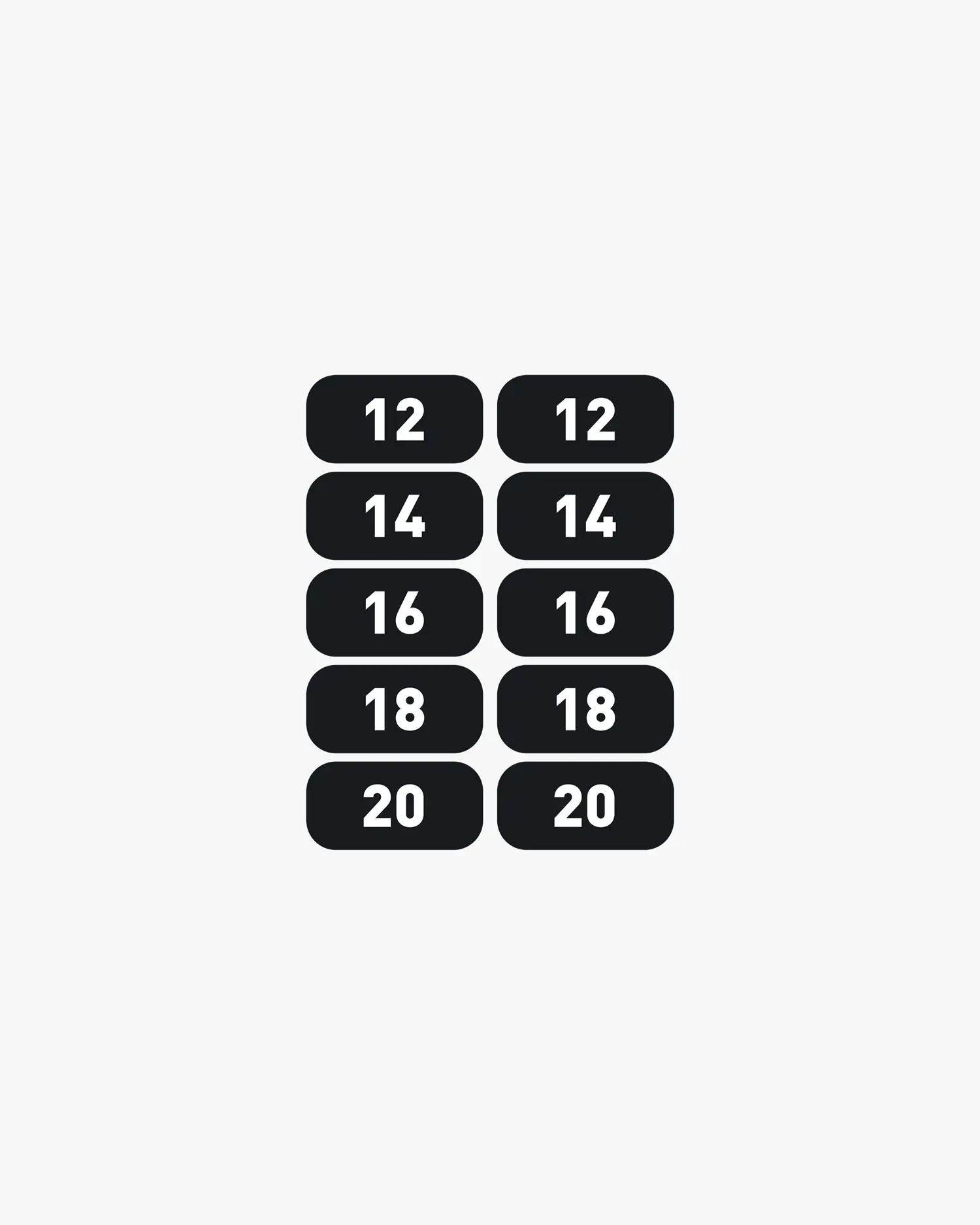 Stickers Dumbbell Rack 2 x 12-20kg