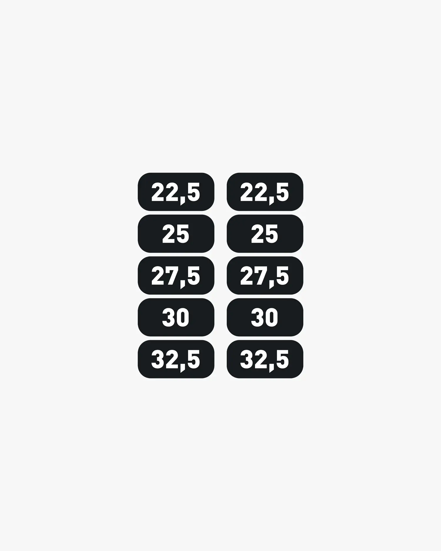 Stickers Dumbbell Rack 2 x 22,5-32,5kg