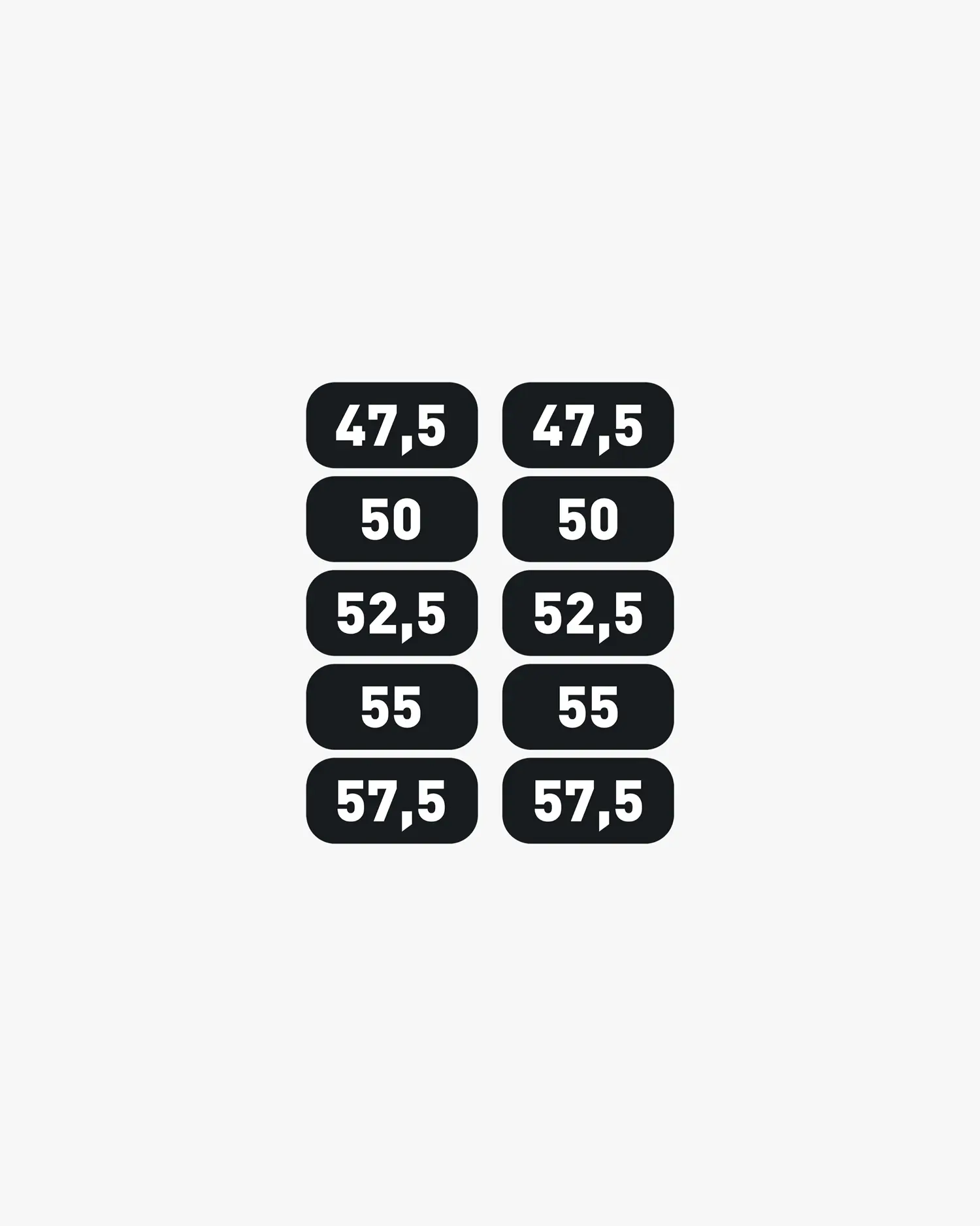 Stickers Dumbbell Rack 2 x 47,5-57,5kg