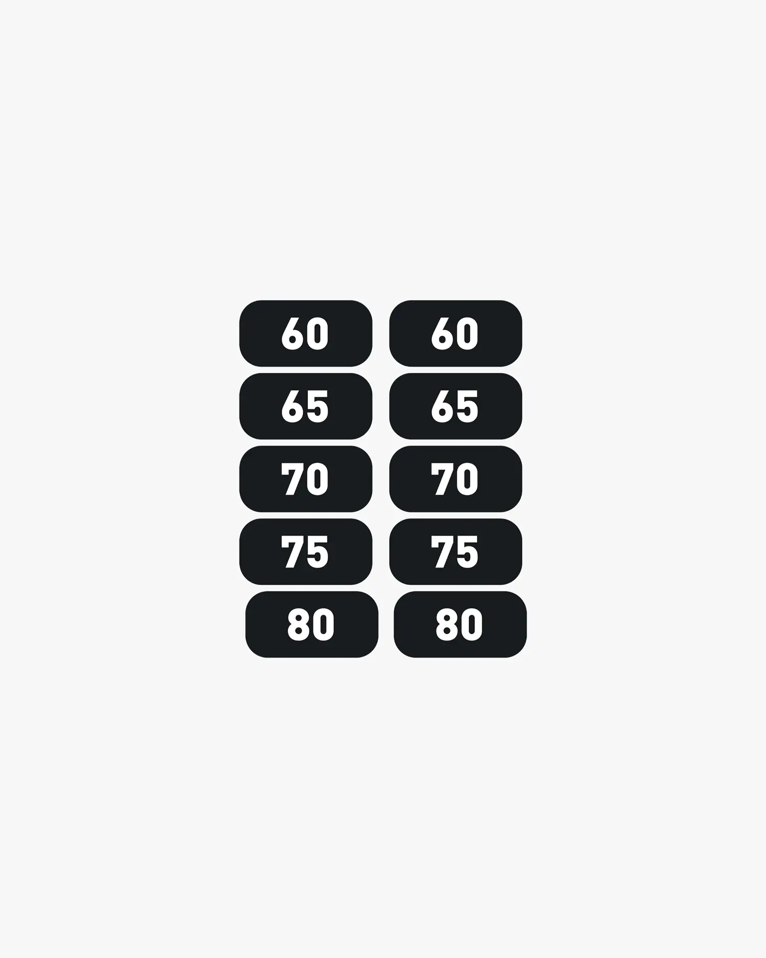 Stickers Dumbbell Rack 2 x 60-80kg